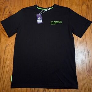 MLS Seattle Sounders FC T-Shirt Mens Small Black Relaxed Fit Boom Boom Clap Tee